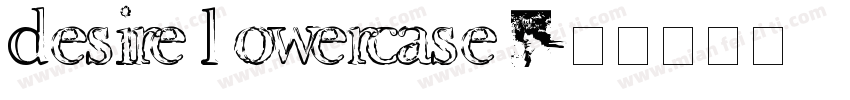 Desire Lowercase 2字体转换